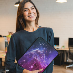 Hipster Lila Ombre-Affen-Kopf-Nebel Laptopschutzhülle