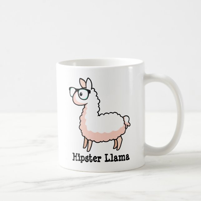 Hipster Llama Kaffeetasse (Rechts)