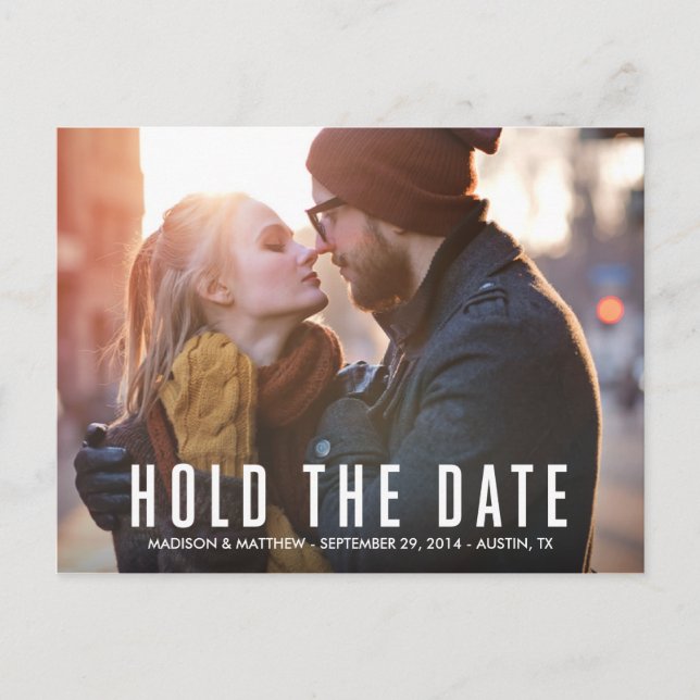Hipster Love | Enregistrer la carte postale Date (Devant)