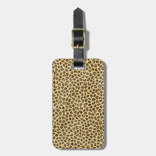 Hipster-Mädchen-Cheetah-Tierdruck-Muster Gepäckanhänger