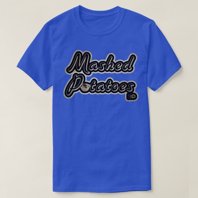 Hipster Mashed Kartoffeln Golf T-Shirt (Design vorne)