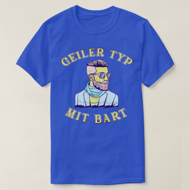 Hipster mit Bart Beard Care 2 T-Shirt (Design vorne)