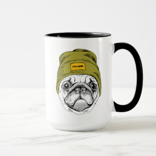Hipster-Mops   ist es cool Tasse