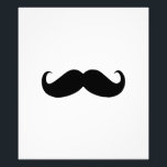 Hipster Mustache Foto Print<br><div class="desc">Schwarz-Weiß-Regeln</div>