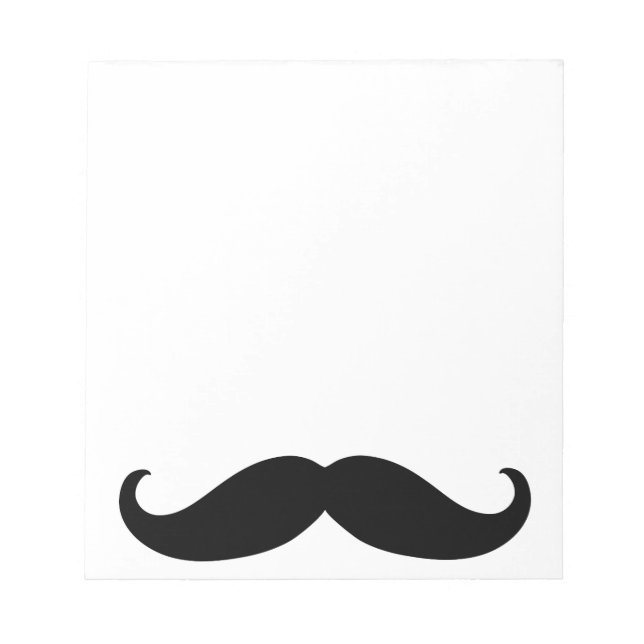 Hipster Mustache Notizblock (Vorderseite)