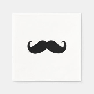 Hipster Mustache Paper Napkin Serviette