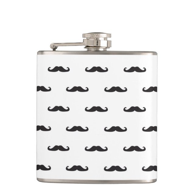 Hipster-Muster Flachmann (Vorderseite)