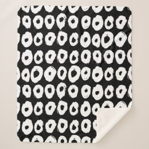 Hipster-Muster mit Donusform in Form Sherpadecke