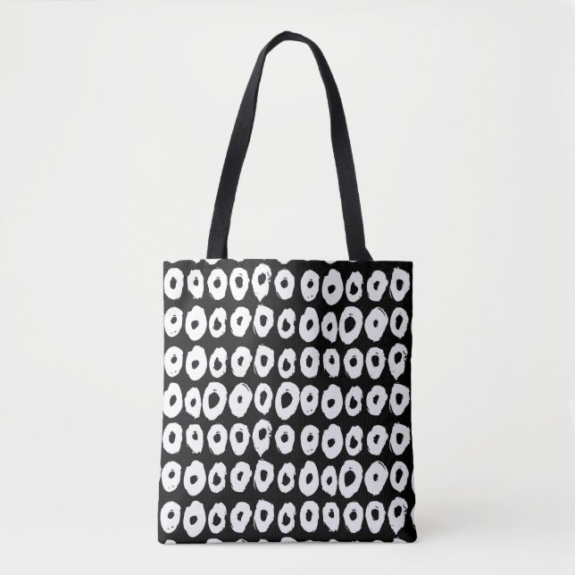 Hipster-Muster mit Donusform in Form Tasche (Vorderseite)