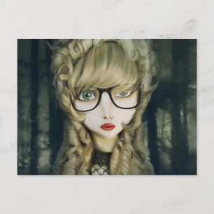 Hipster Nerd Postkarte