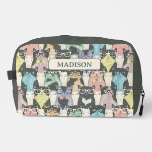 Hipster Niedliche Katzen Muster Waschbeutel