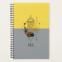 Hipster Olympic God Colorblock Monogram Planer