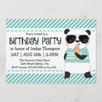 Hipster Panda Kindergeburtstag Party