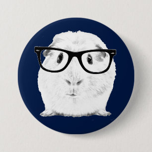 Hipster Pigster Button