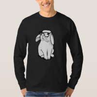 Hipster Rabbit Funny Bunny mit Brille Niedlich Ani