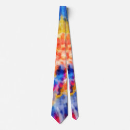 *~* Hipster Rainbow Retro Psychodelische Gefärbte Krawatte