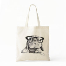 Hipster Rambo Bunny Tasche