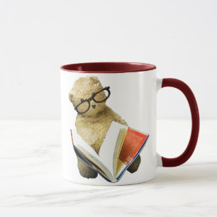 Hipster Reading Bear - tasse de café