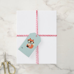 Hipster Red Fox Geschenkanhänger