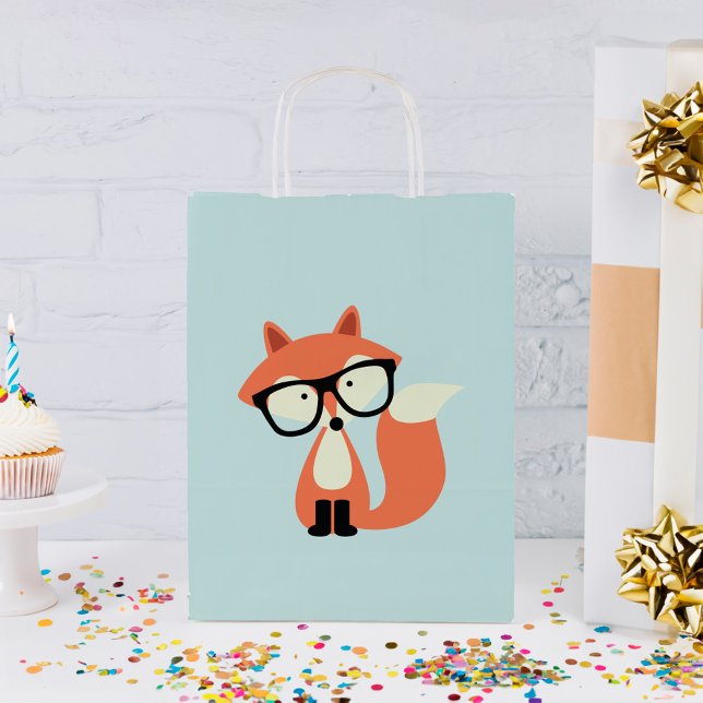 Hipster Red Fox Kleine Geschenktüte (Von Creator hochgeladen)