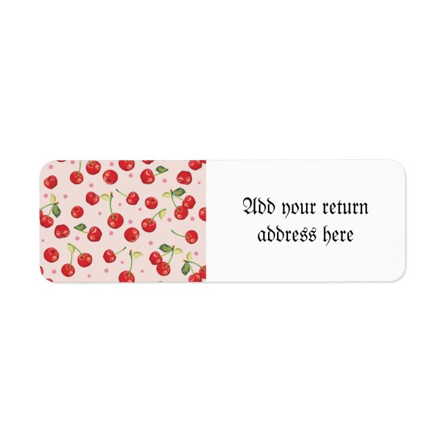 Hipster, Retro, Kirsche, Muster, Rot, Rosa, Blass, (Vorne)