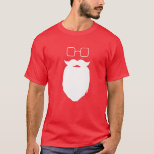 Hipster Santa Beard and Glassy - Neuartiger Vater T-Shirt