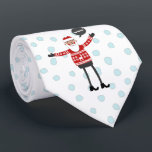 Hipster Santa Krawatte<br><div class="desc">Hipster Santa in magischen Jeans für ein lustiges Weihnachtsgefühl. Originelle Kunst von Nic Squirrell.</div>