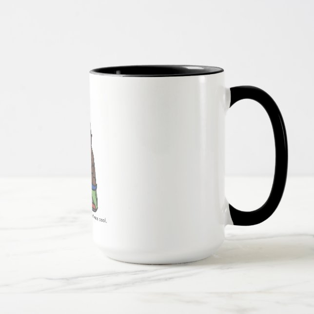 Hipster-Schildkröte-Kaffee-Tasse Tasse (Rechts)