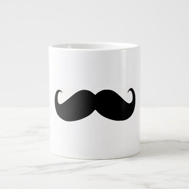 Hipster-Schnurrbart-Tunnel-bohrwagenTasse Jumbo-Tasse (Vorderseite)