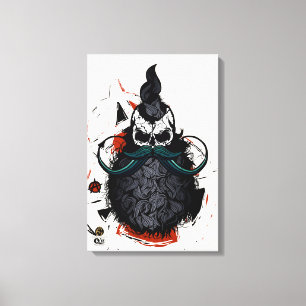 Hipster Skulls Punk Anarchie Leinwanddruck