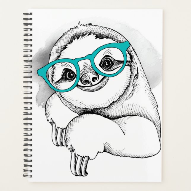 Hipster Sloth Planer (Vorderseite)