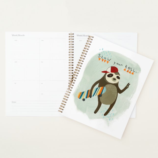 Hipster Sloth | Ralentissez Votre Rouleau (Devant avec enveloppe)