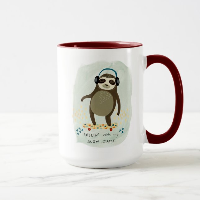 Hipster Sloth | Rollin' mit meinen langsamen Marme Tasse (Rechts)