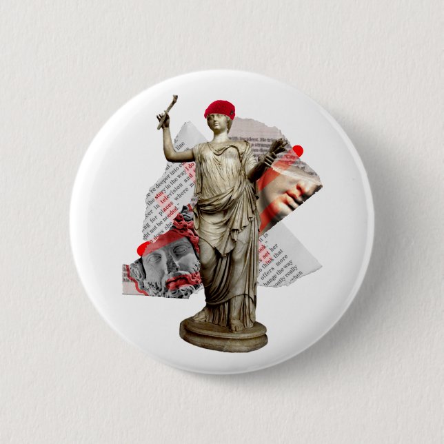 Hipster Statue-Taste Button (Vorderseite)