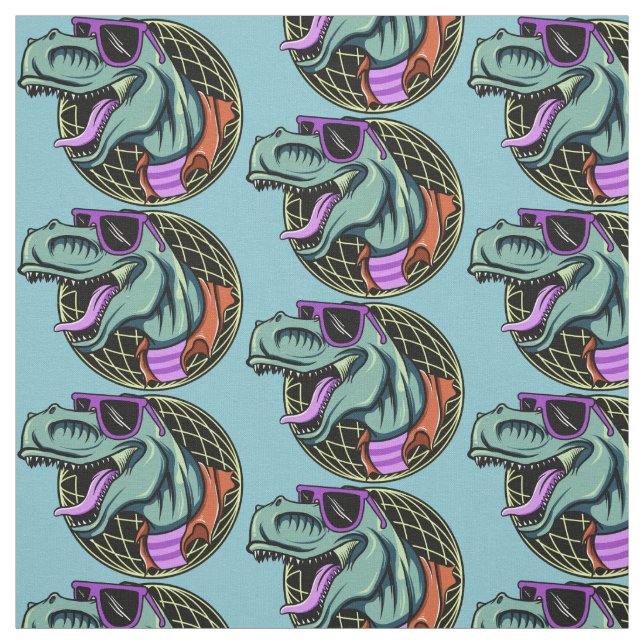 Hipster T-Rex-Farbstoff Stoff (Muster)