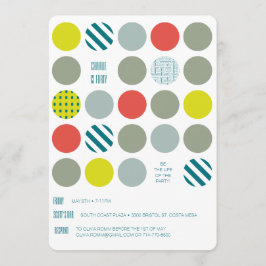 Hipster Twister Anniversaire Invitation