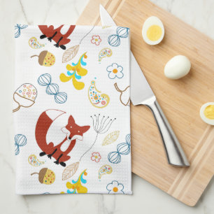 Hipster-Wald-Fuchs-Babyzimmer Handtuch