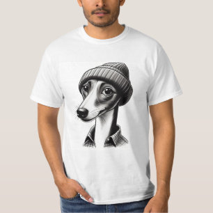 Hipster Whippet T-Shirt