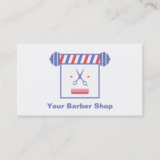 Hipster-wunderliches Retro Licht-Friseur-Geschäft Visitenkarte (Vorderseite)