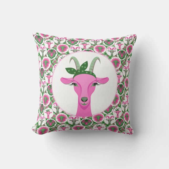 Hipster Ziegen | von TotallyGoatally™ Kissen (Vorderseite)