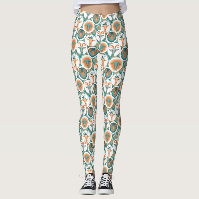 Hipster Ziegen | von TotallyGoatally™ Leggings (Vorderseite)
