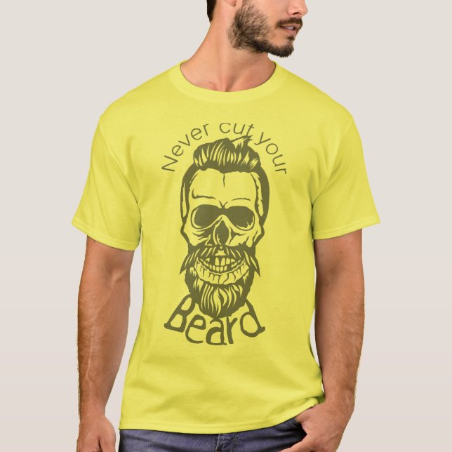 Hipster Zitat Neffe Cut Beard Mous T-Shirt (Vorderseite)