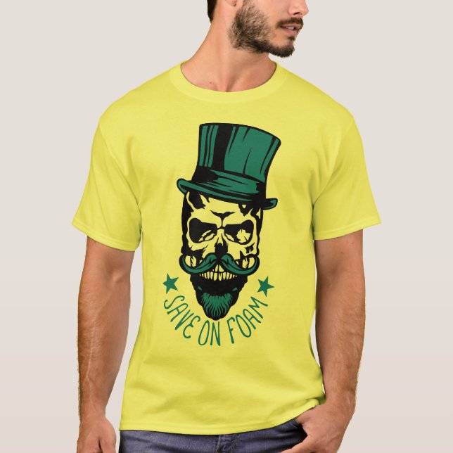 Hipster Zitat Save Foam Barbar Chap T-Shirt (Vorderseite)