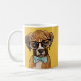 Hipsterboxer Welpe Kaffeetasse