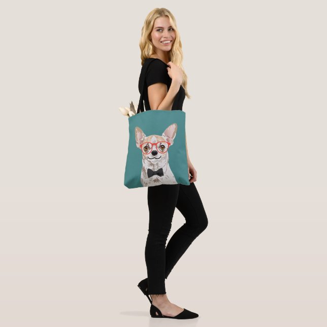 Hipsterchihuahua-Taschen-Tasche für Tasche (Am Model)