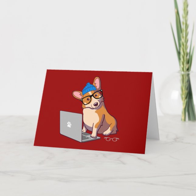 HipsterCorgi 2 Karte (Vorderseite)