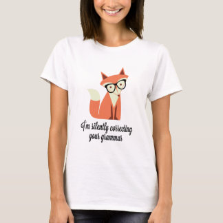 Hipsterfox-Grammatik T-Shirt
