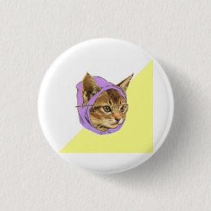 Hipsterkitty-Katzen-Ratetier Meme Button