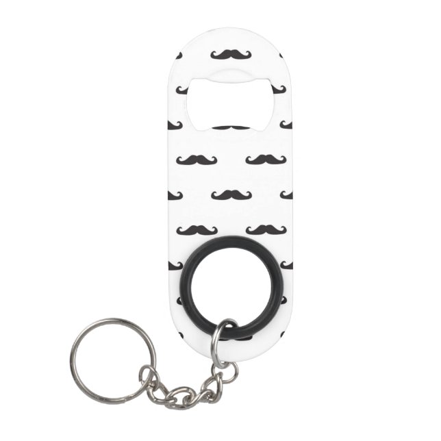 Hipstermuster Mini Flaschenöffner (Vorderseite)