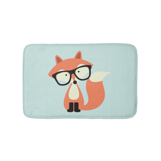 Hipsterroter Fox Badematte (Vorderseite)
